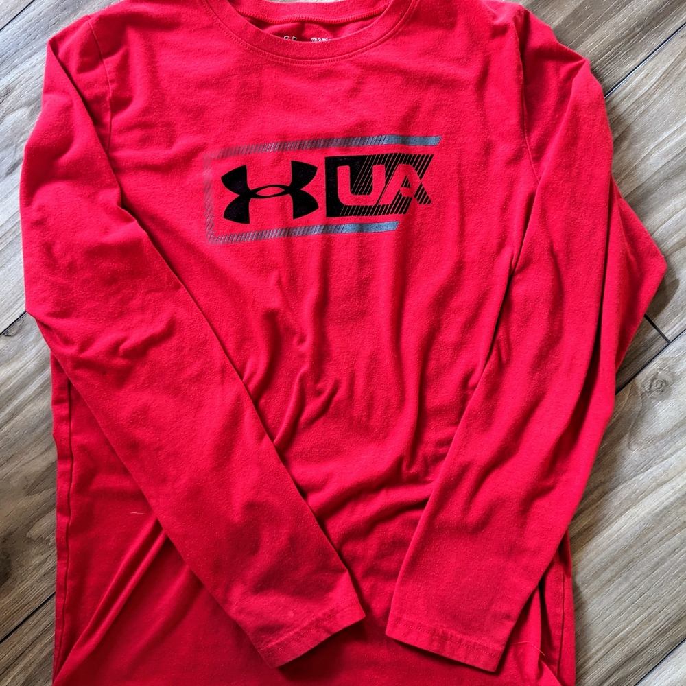 Under Armour Men's Red Long Sleeve Shirt